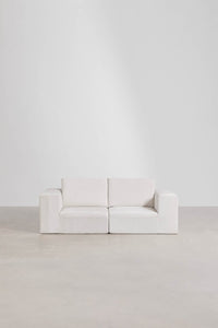 Modulinė sofa Norridge išskleista miegojimui