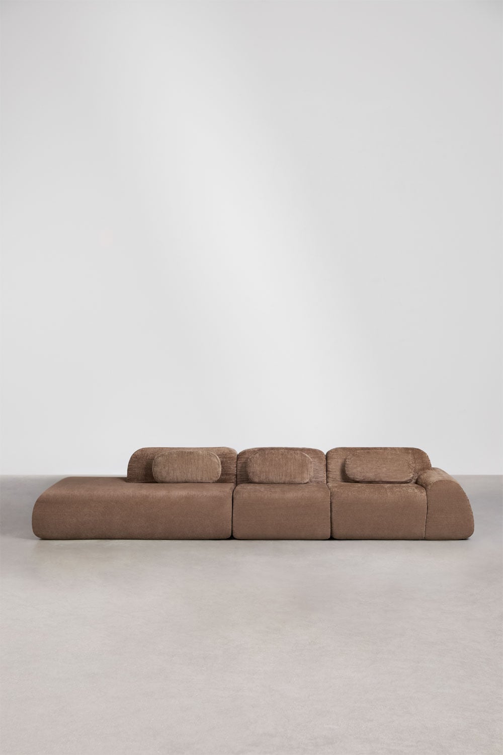 Modulinės sofos MERIDENA erdvi sėdimoji dalis