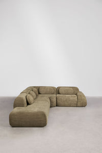 Modulinė kampinė sofa MERIDENA – artimas planas