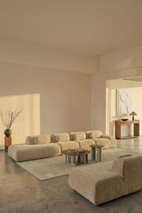 Modulinė sofa MERIDENA, storas šenilas, 4 dalys, 451 cm