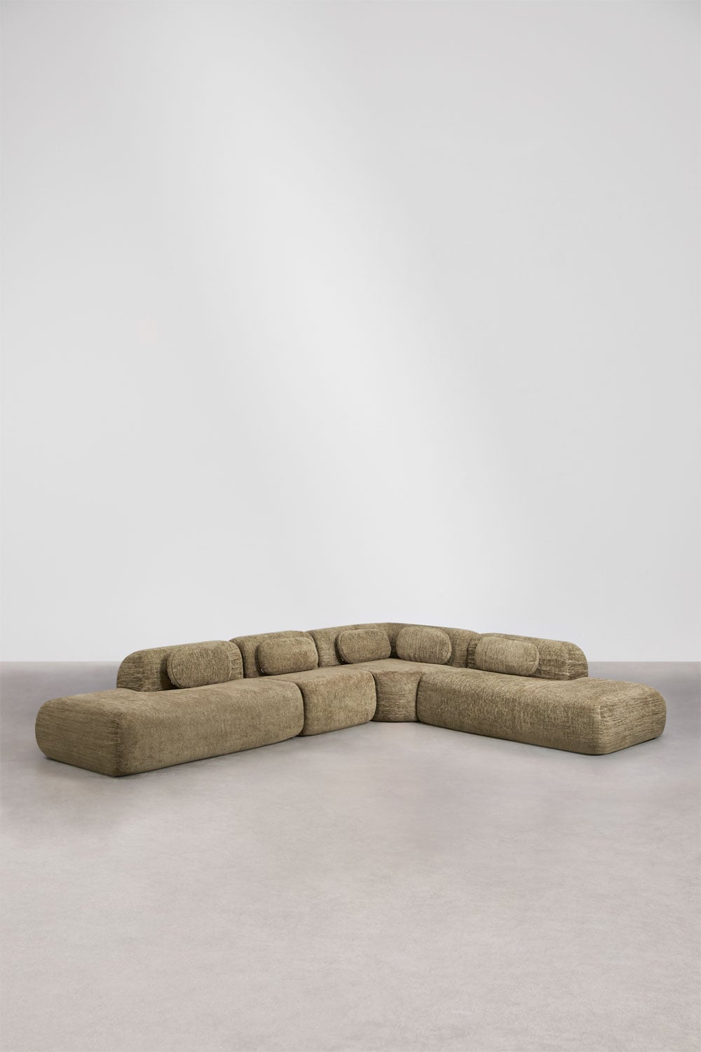 Modulinė kampinė sofa MERIDENA priekinis vaizdas