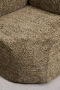 Modulinė kampinė sofa MERIDENA priekinės dalies detalė