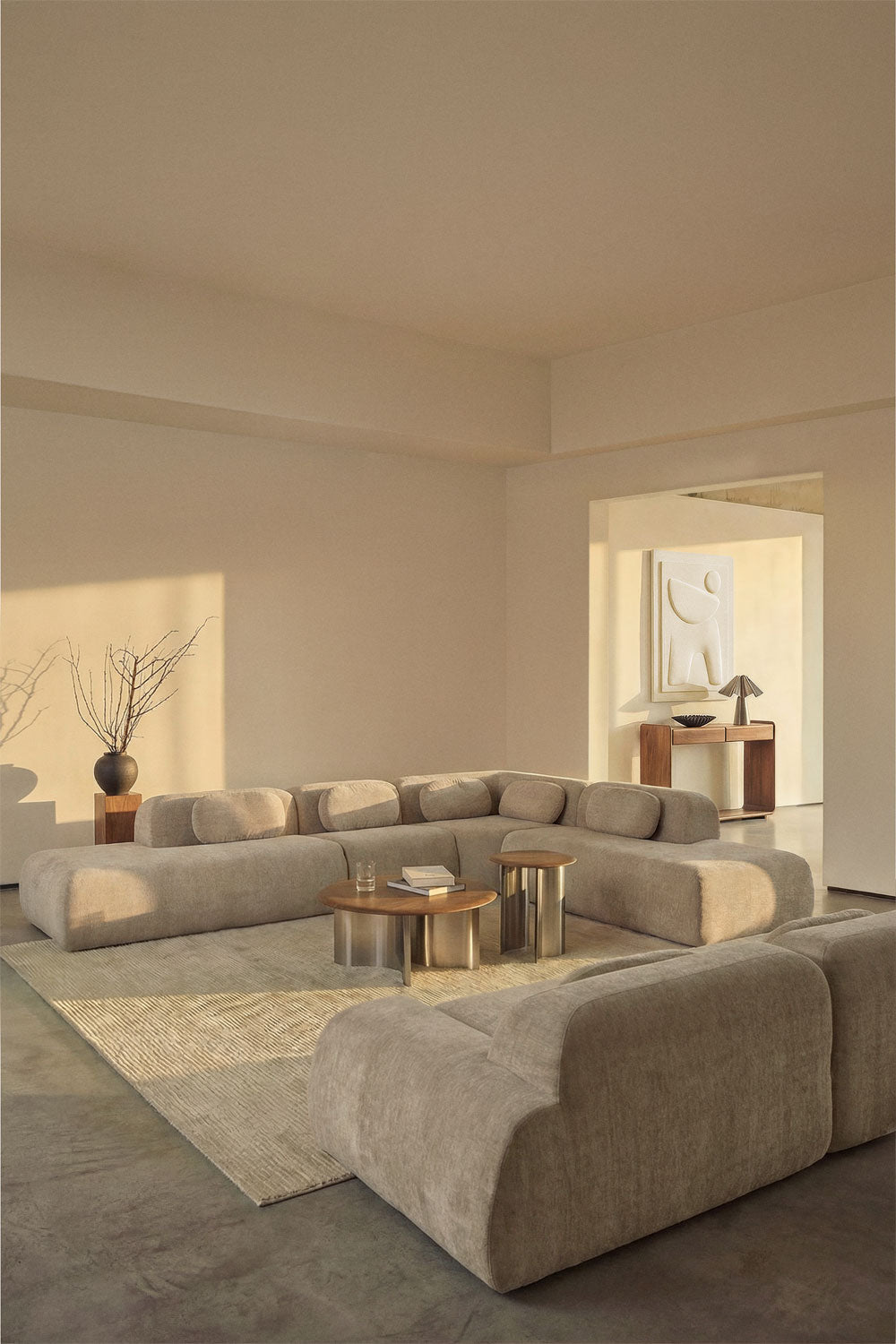 Modulinė kampinė sofa MERIDENA – paviršiaus tekstūra iš arti