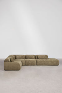 Modulinė kampinė sofa MERIDENA vaizdas iš galo