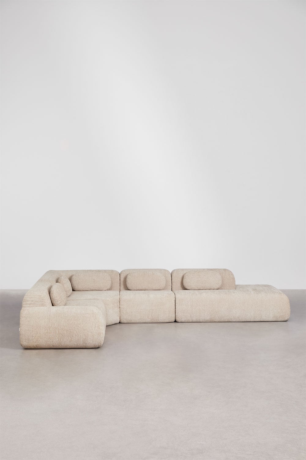 Modulinė kampinė sofa MERIDENA komforto zona iš arti