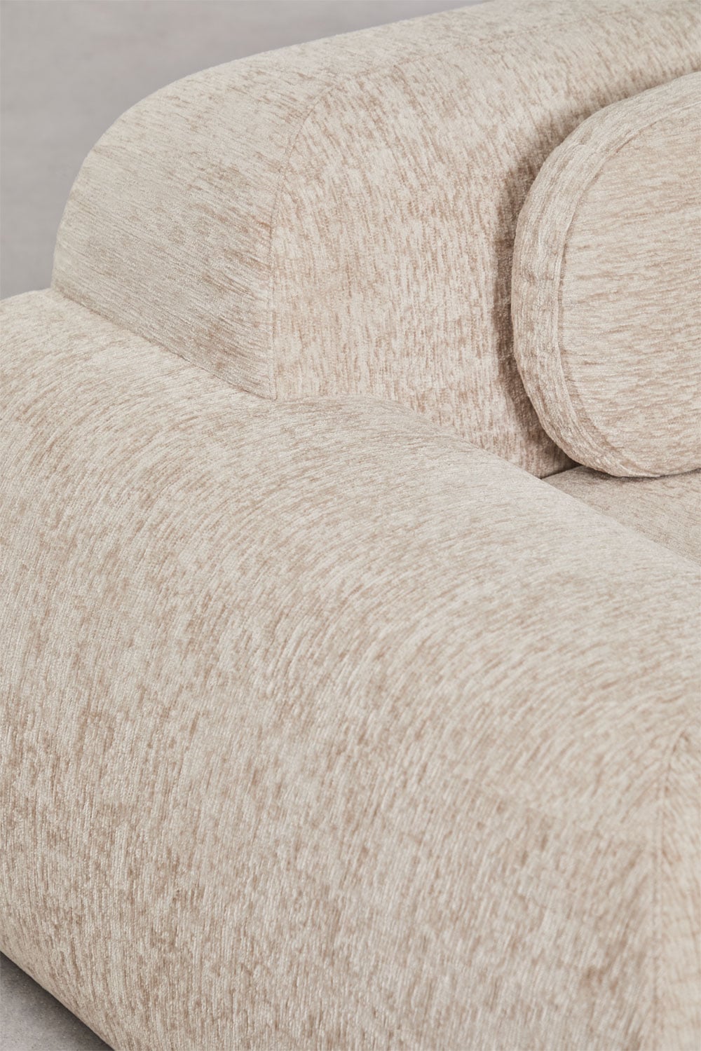 Modulinė kampinė sofa MERIDENA vakaro apšvietime