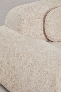 Modulinė kampinė sofa MERIDENA vakaro apšvietime