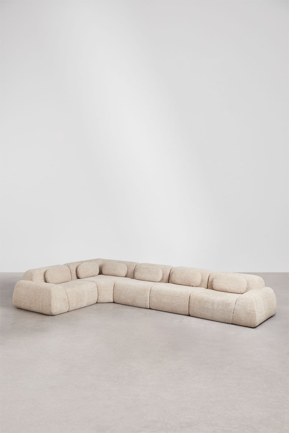 Modulinė kampinė sofa MERIDENA matinio paviršiaus detalė