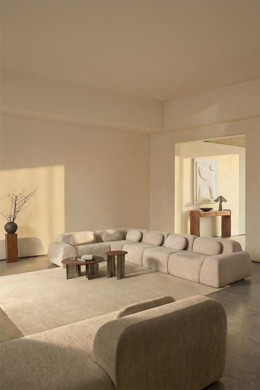 Modulinė kampinė sofa MERIDENA – paviršiaus tekstūra iš arti