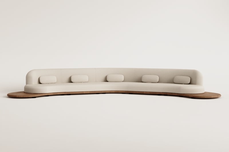 Sofa NEXO, 5 dalių, akacija