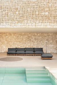 Lauko modulinė sofa ALBA visu dydžiu, pilkos spalvos