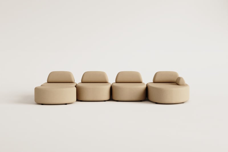 Modulinė sofa DZORELA – vaizdas iš viršaus