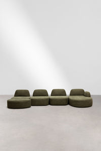 Modulinė sofa DZORELA – artimas planas