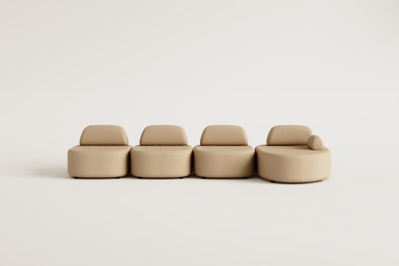 Modulinė sofa DZORELA – vaizdas iš šono