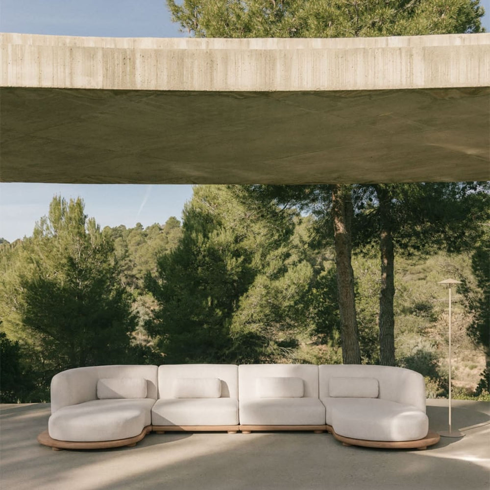 NEXO Sofa, 4-piece with chaise longue