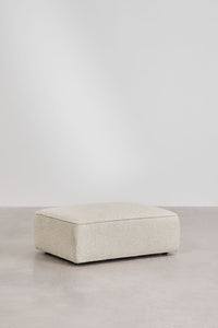 Modulinė kampinė sofa KARDENA su gultu ir pufu – bendras siluetas