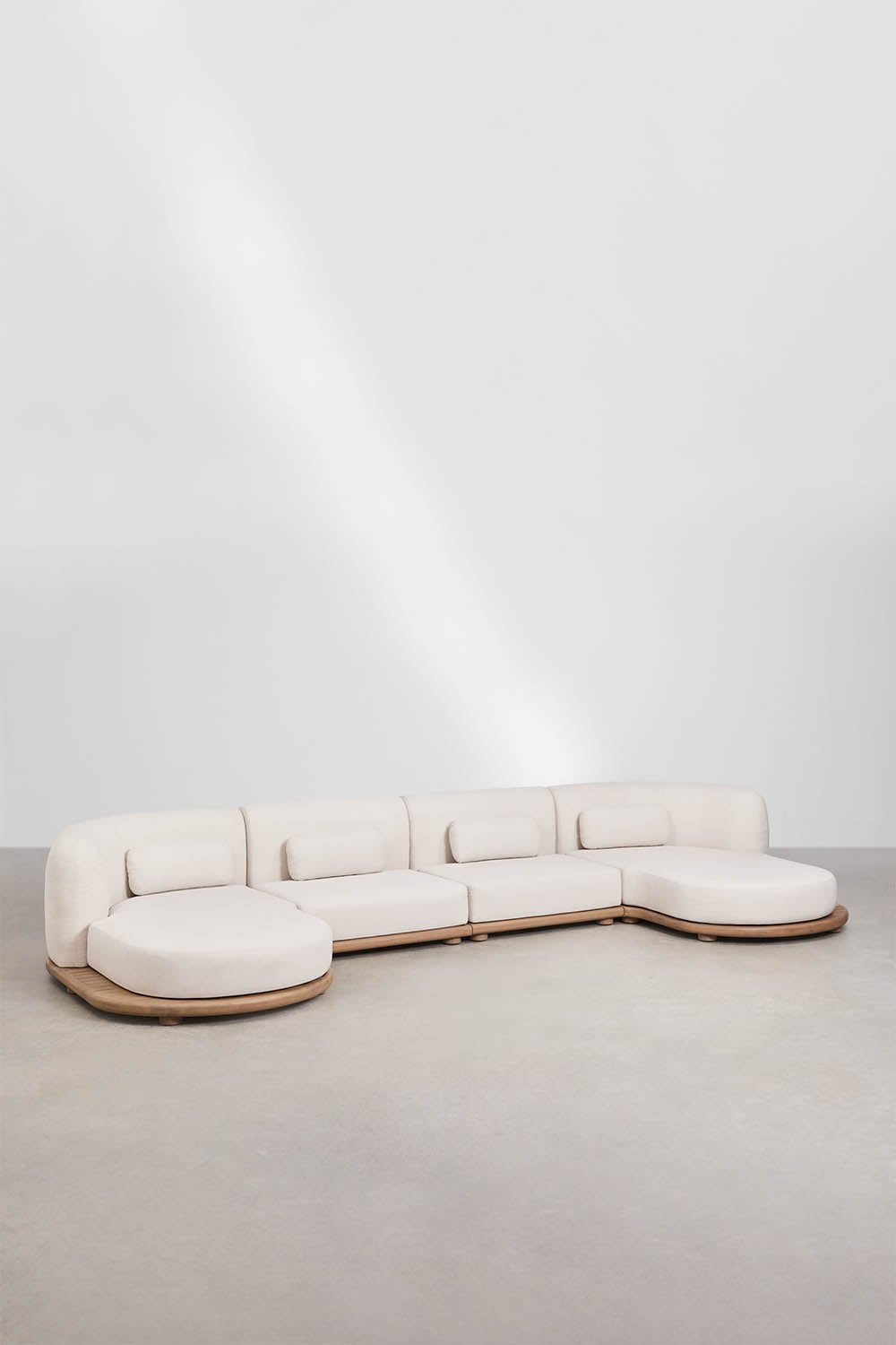 Sofa NEXO, 4 dalių su šezlongu