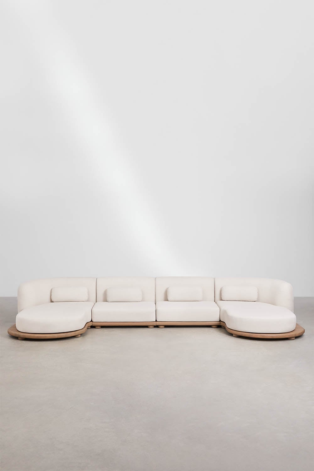 Sofa NEXO, 4 dalių su šezlongu
