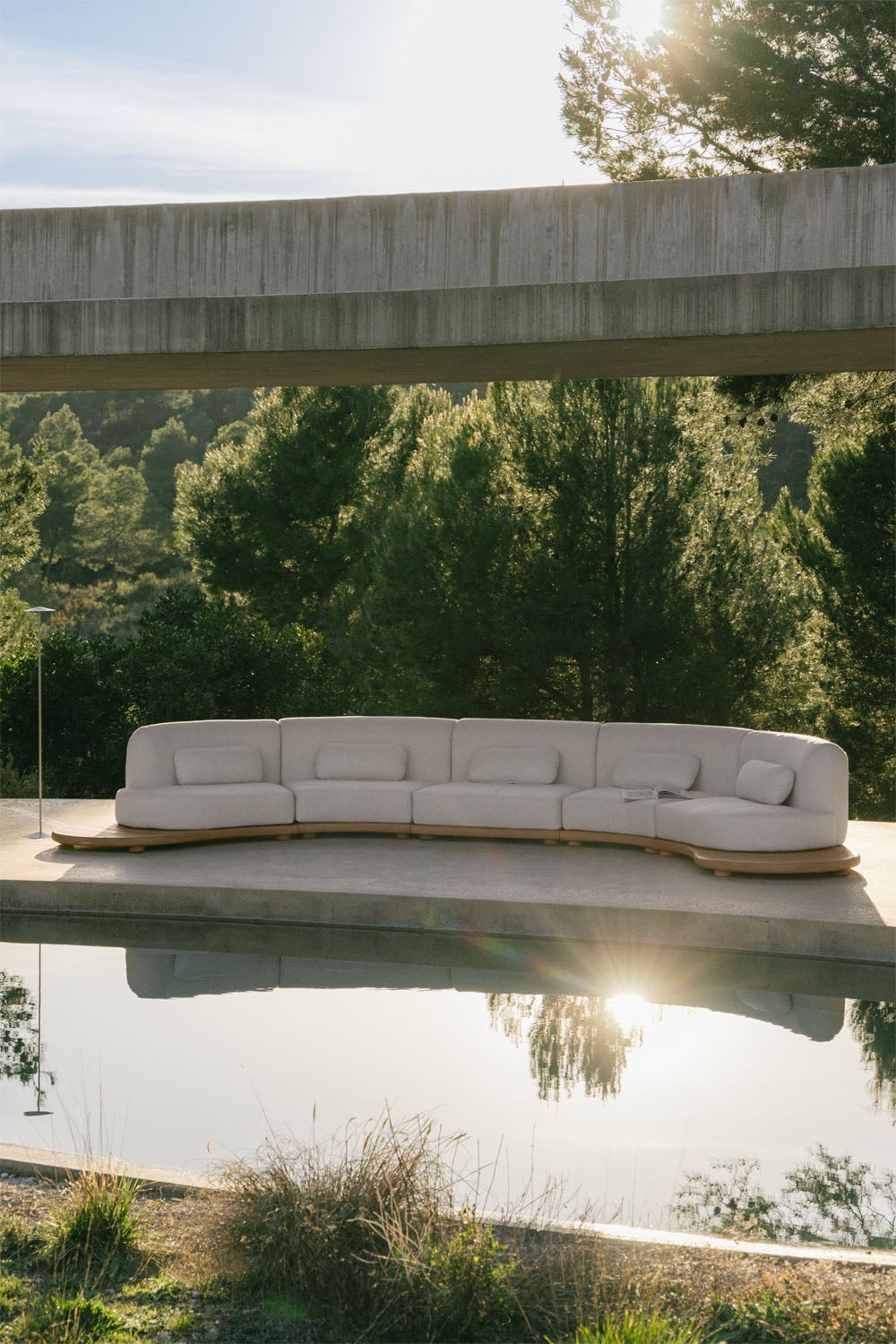 NEXO Sofa, 5-piece, acacia