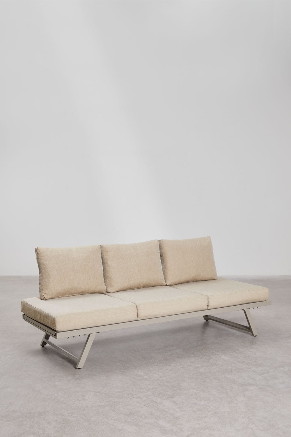 Sofa TRIVIA, three-seater, cream and mocha brown