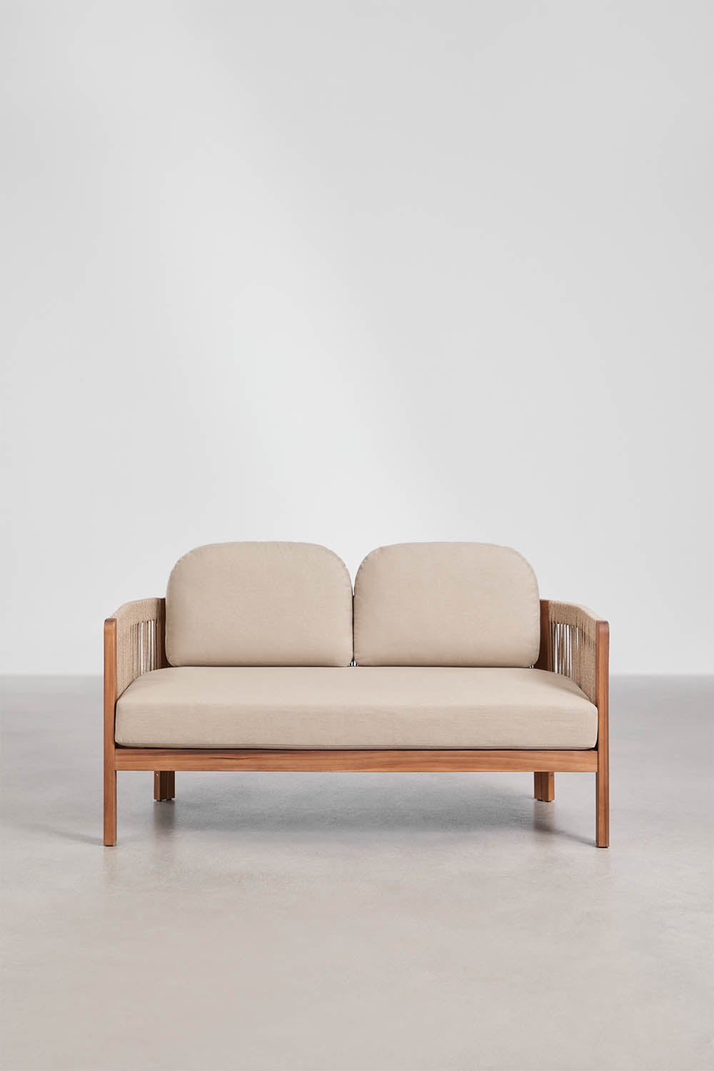 Two-seater sofa AKARO, acacia wood