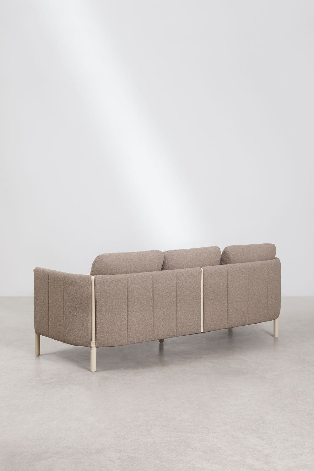Lauko trivietė sofa DUNA, kreminė