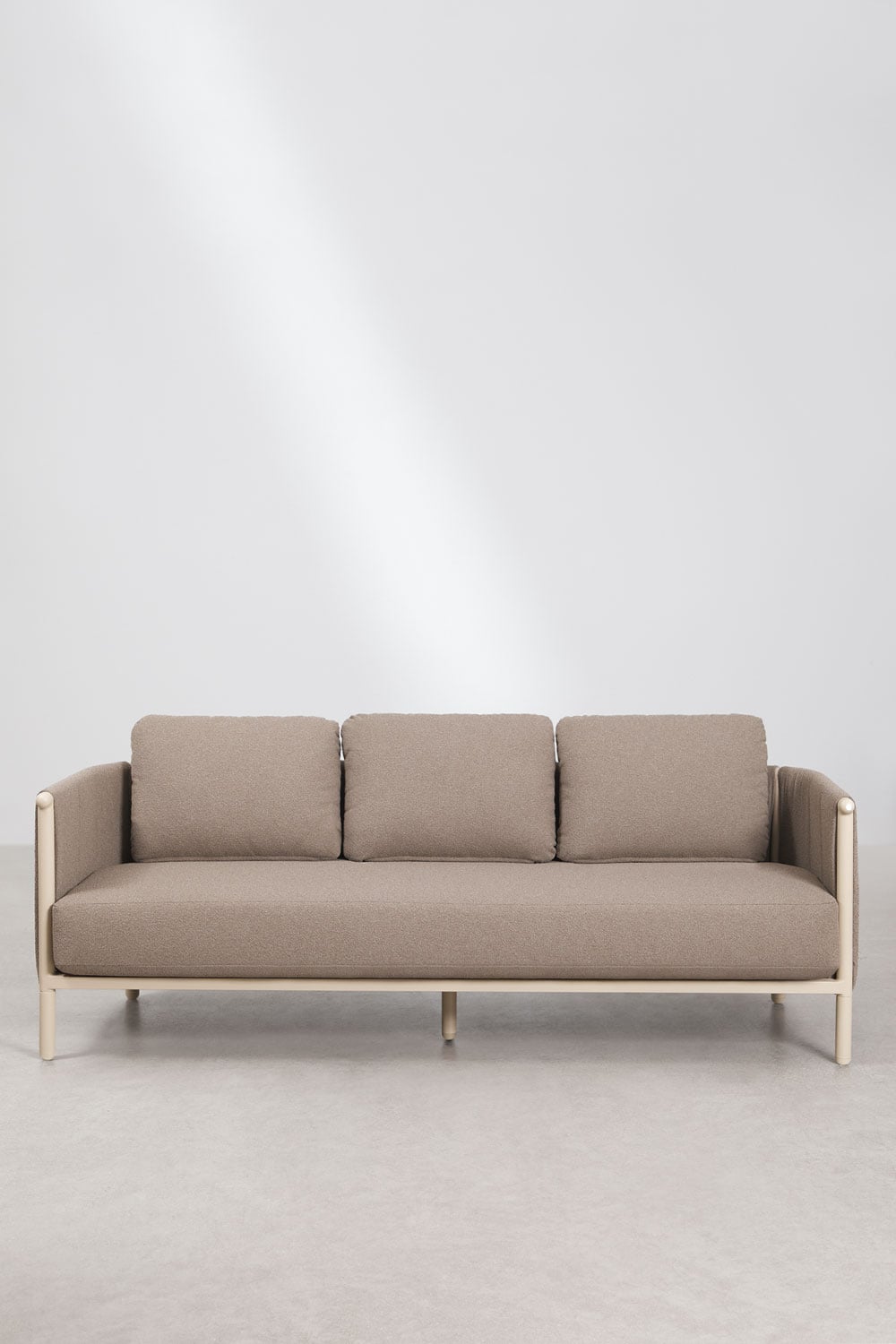 Lauko trivietė sofa DUNA, kreminė