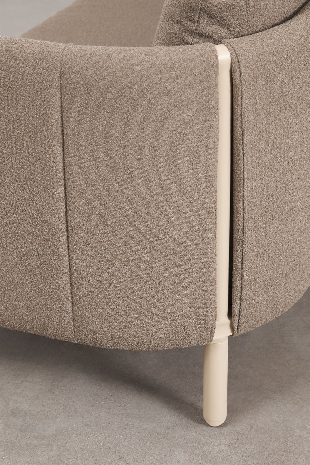 Lauko trivietė sofa DUNA, kreminė