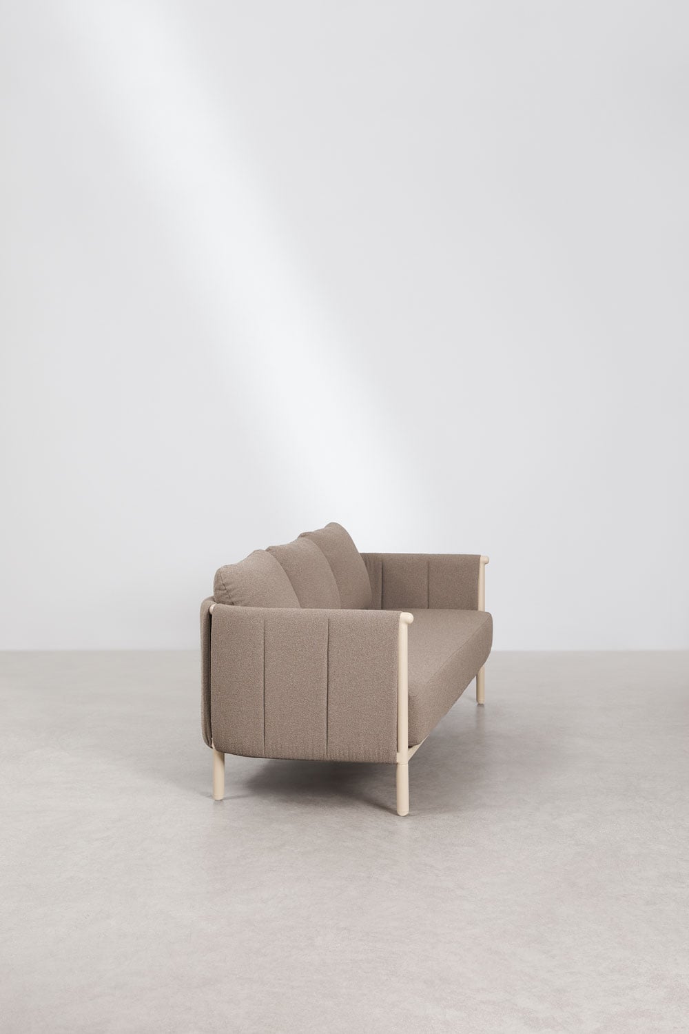Lauko trivietė sofa DUNA, kreminė