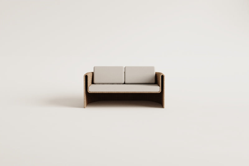 Sofa SIMPLO, dvivietė, balta