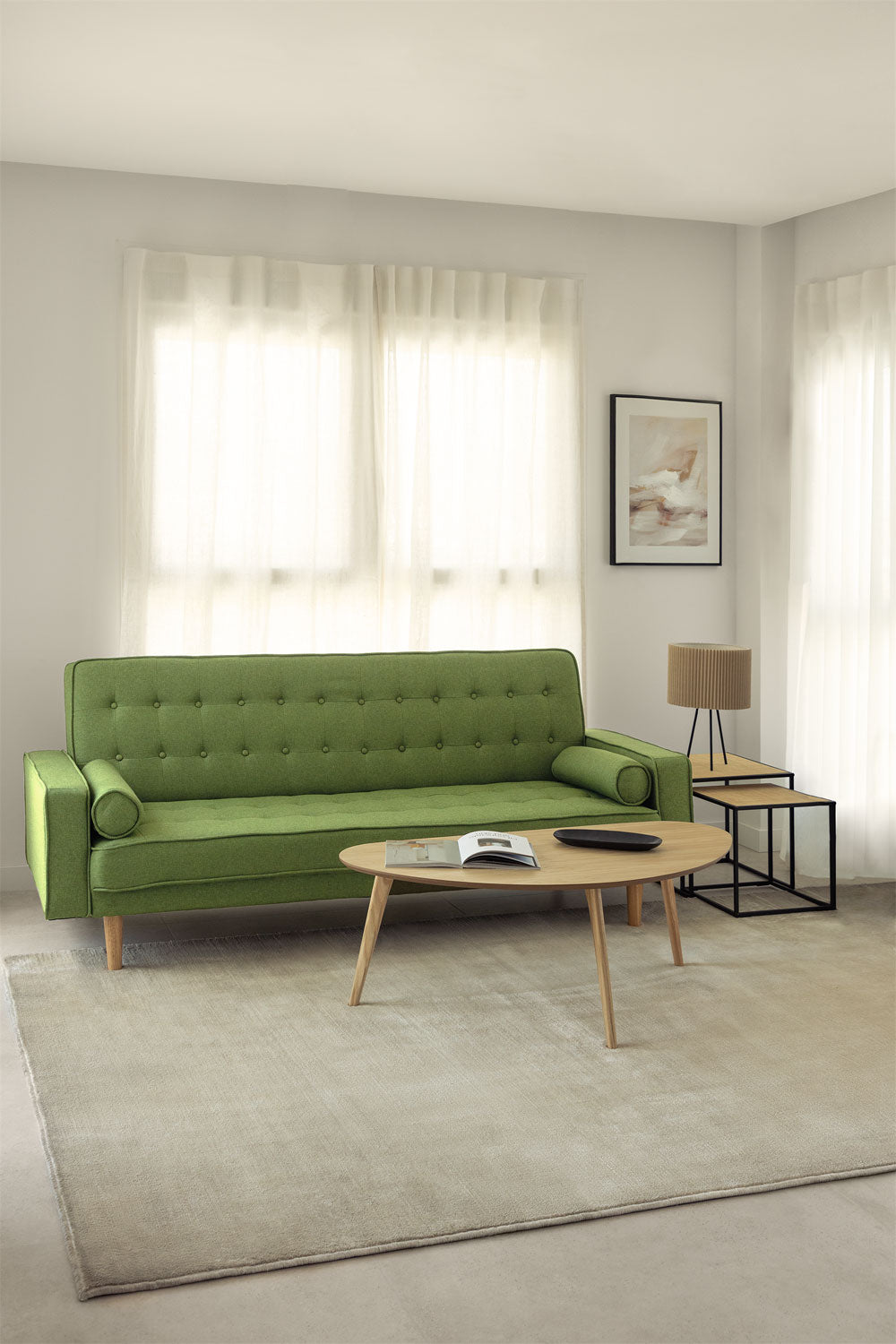 Sofa-lova BRIONA, kopūstų žalia