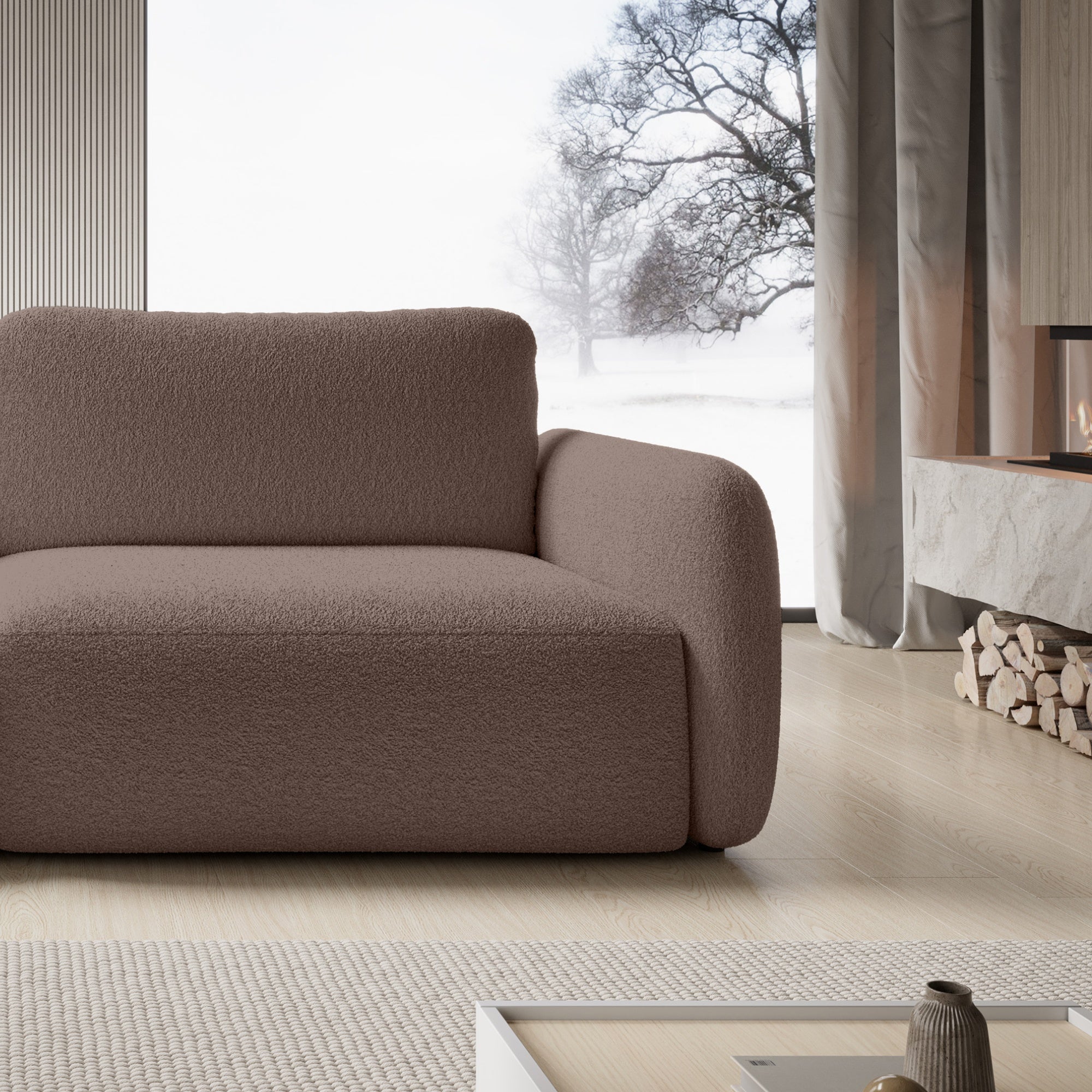 Sofa BOSE, ruda, boucle