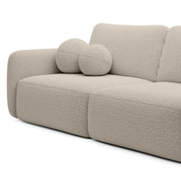 Sofa-lova LEVANTE, šviesiai smėlio, boucle