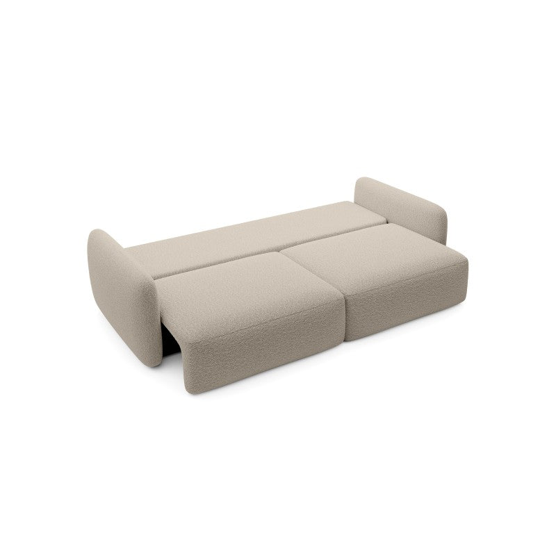 Sofa-lova LEVANTE, šviesiai smėlio, boucle