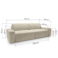 Sofa lova su daiktadeze bustle naturali – elegantiškas, Modernus sprendimas jūsų svetainei | namuideja.lt | sofos, baldai, sv