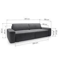 Sofa lova su daiktadeze bustle tamsiai pilka – aukščiausios kokybės svetainės baldai | namuideja.lt | sofos, baldai, svetaine