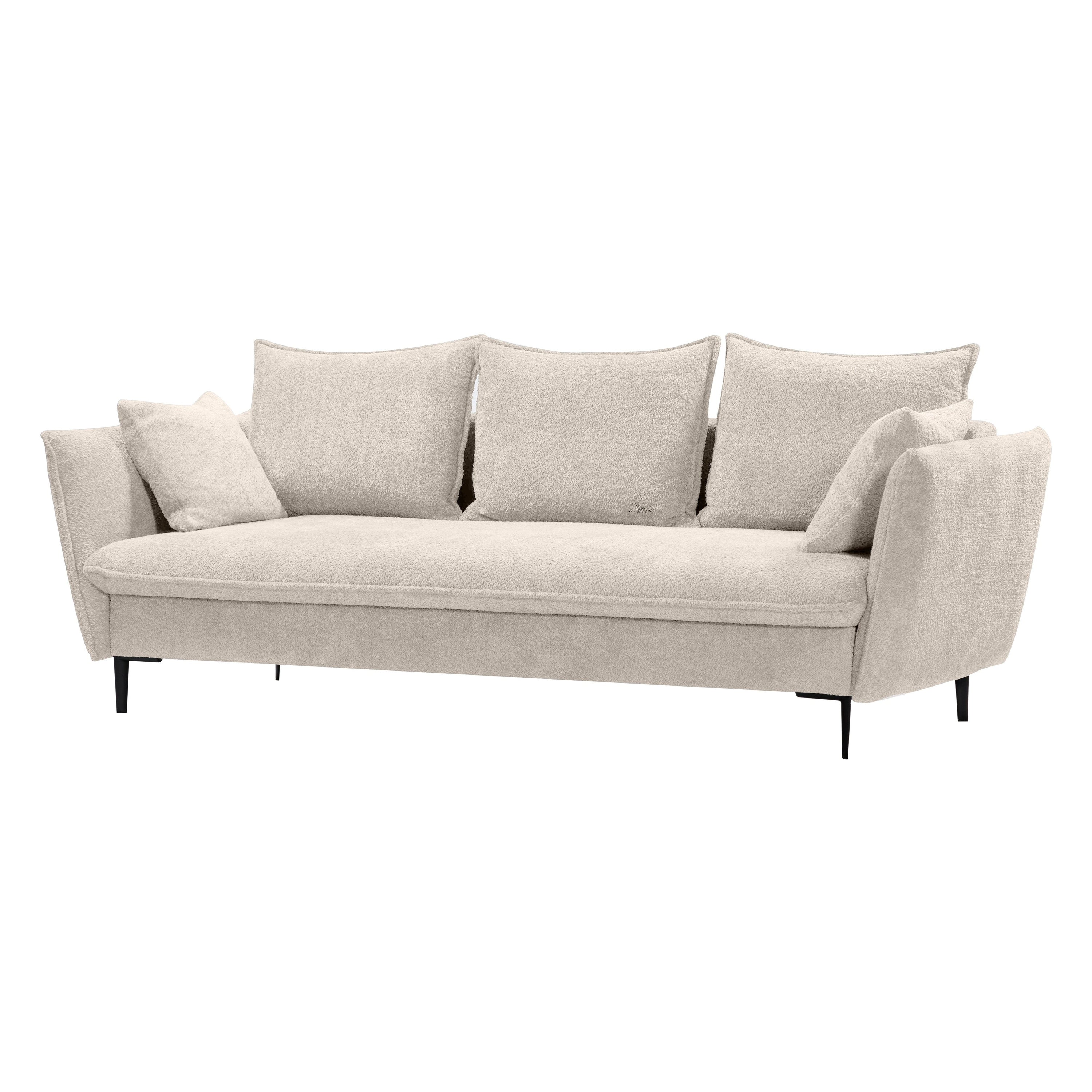 Sofa-lova GLOSS, smėlinė-pilka boucle