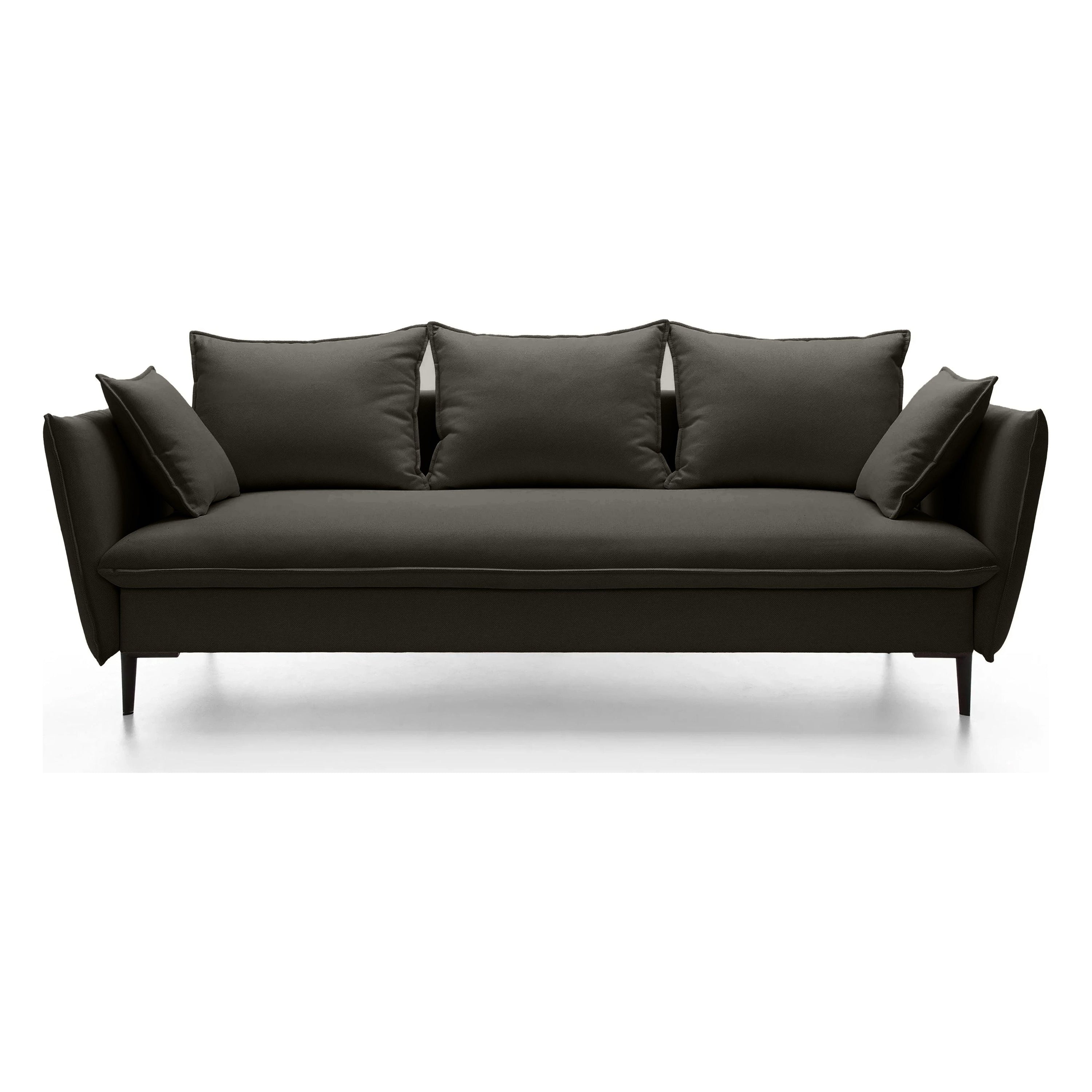 Sofa-lova GLOSS, tamsiai ruda, veluras