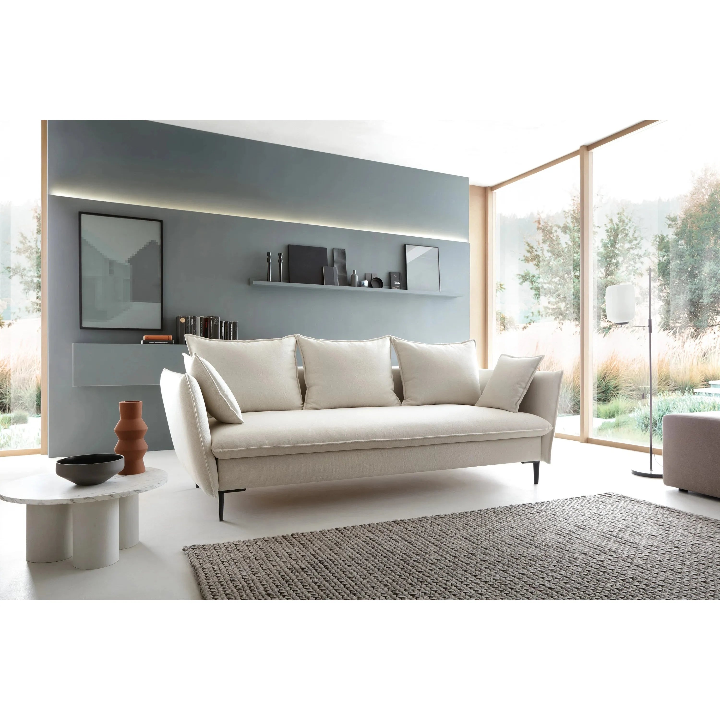 Sofa-lova GLOSS, šviesiai smėlinė