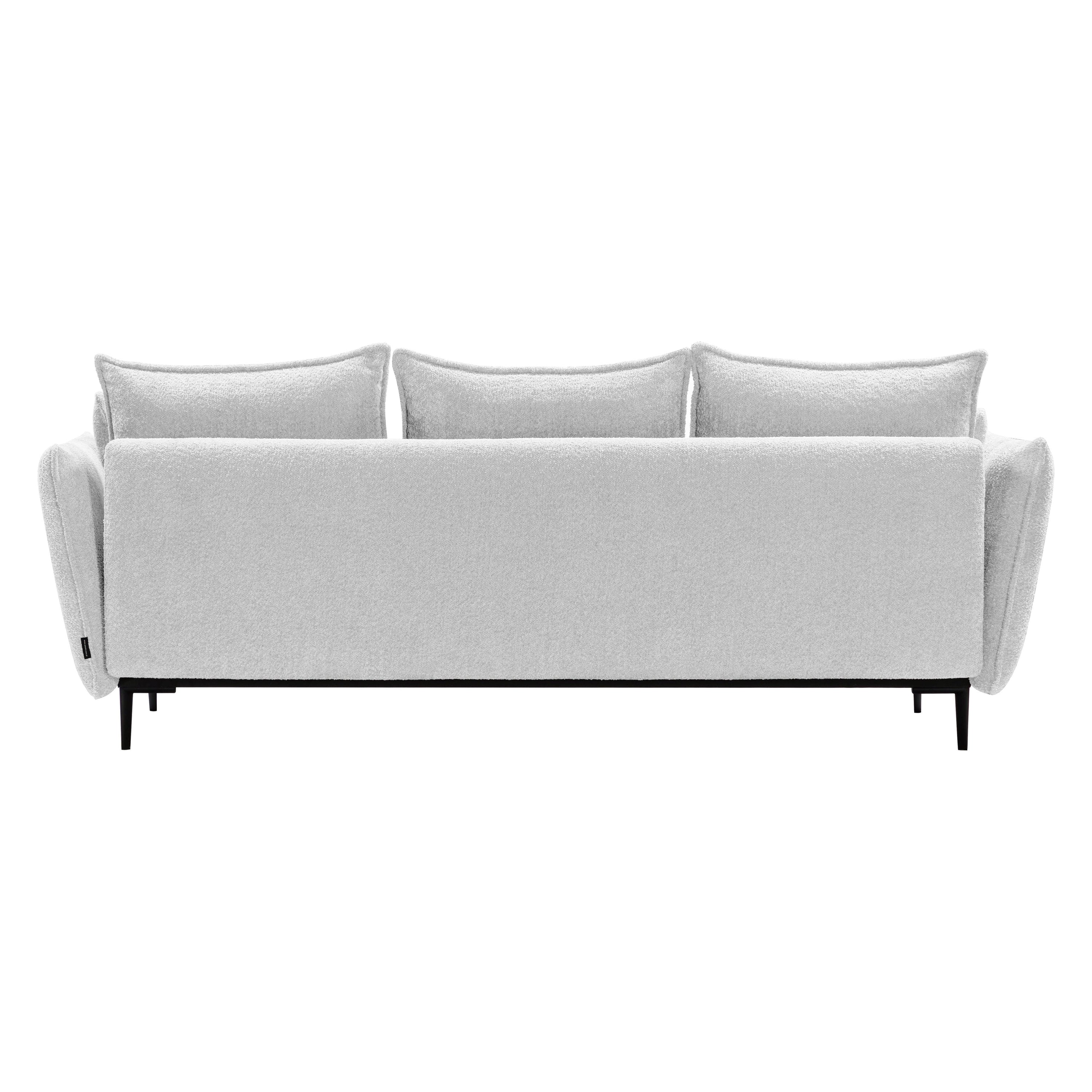 Sofa-lova GLOSS, šviesiai pilka boucle