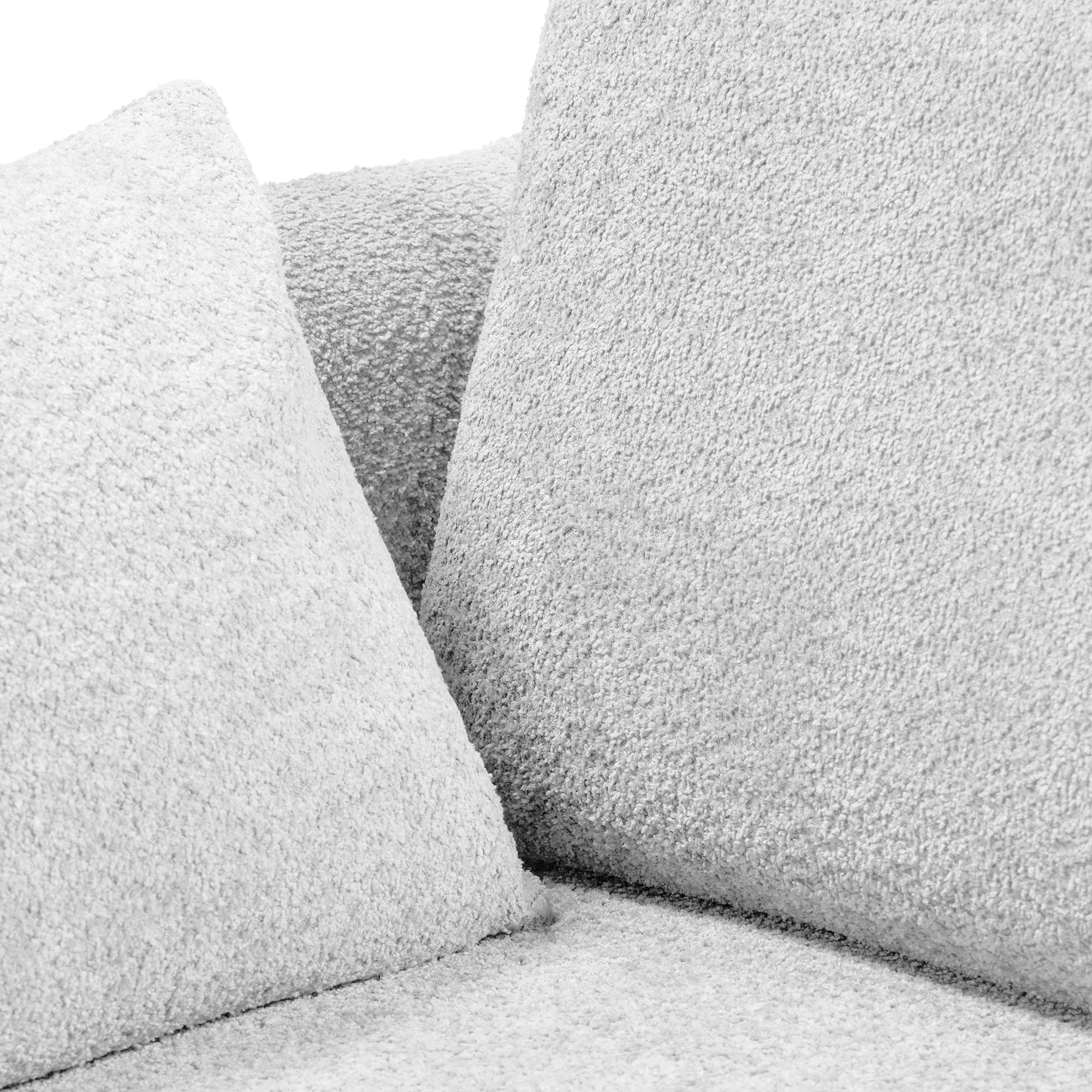 Sofa-lova GLOSS, šviesiai pilka boucle