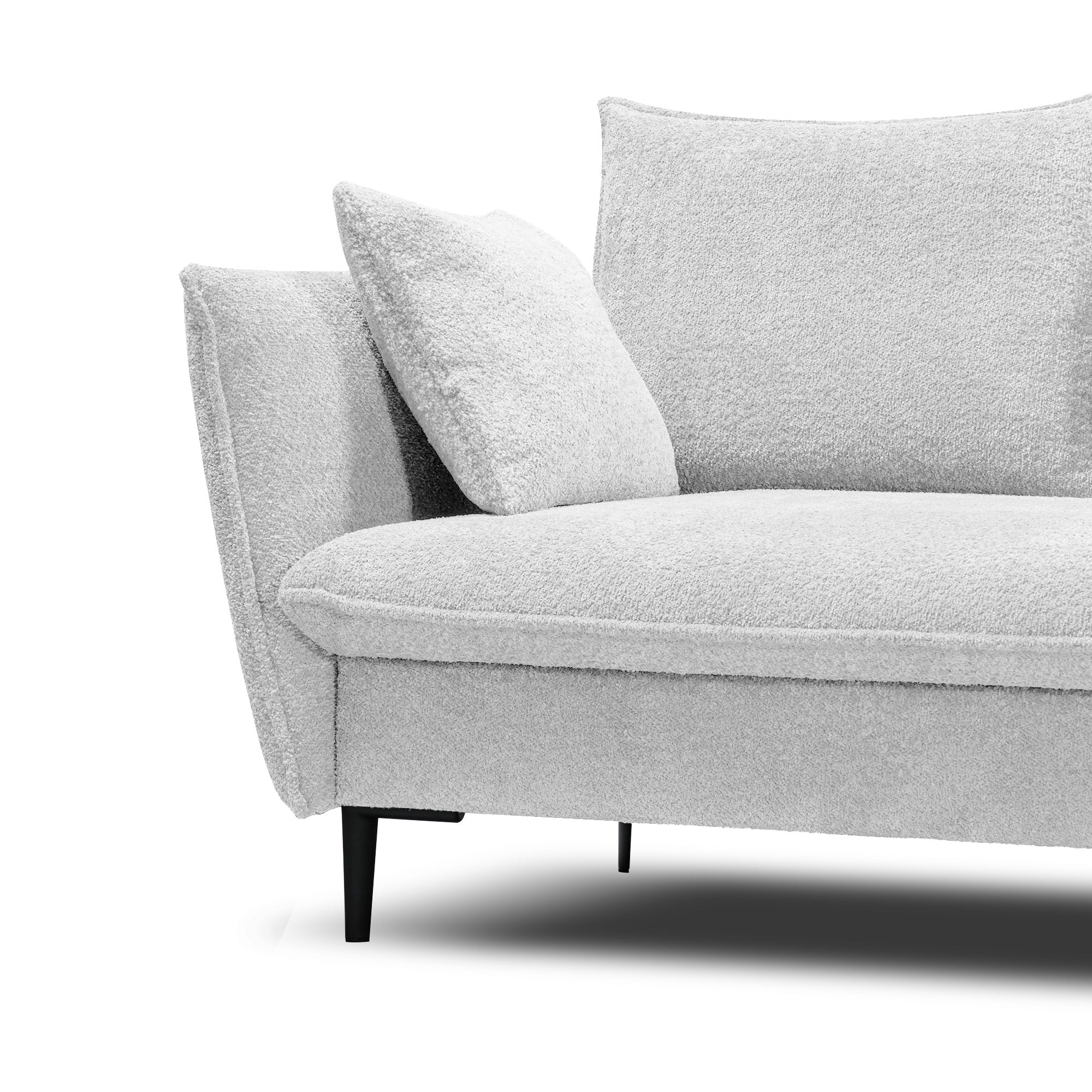 Sofa-lova GLOSS, šviesiai pilka boucle