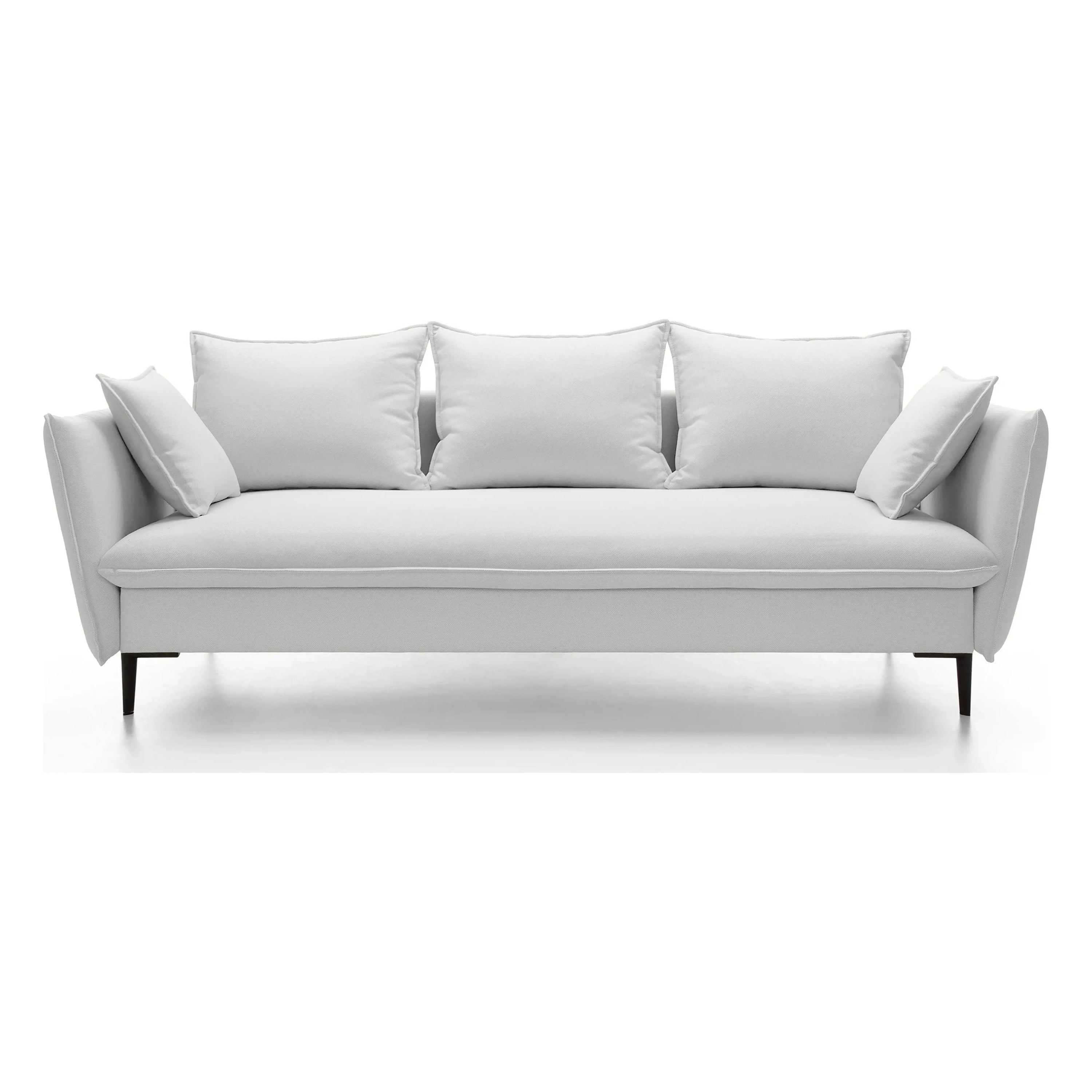 GLOSS Sofa Bed, light grey, velour