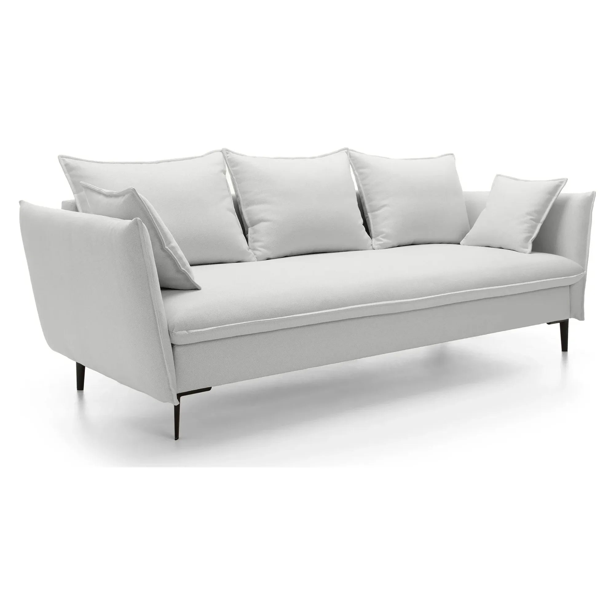 GLOSS Sofa Bed, light grey, velour