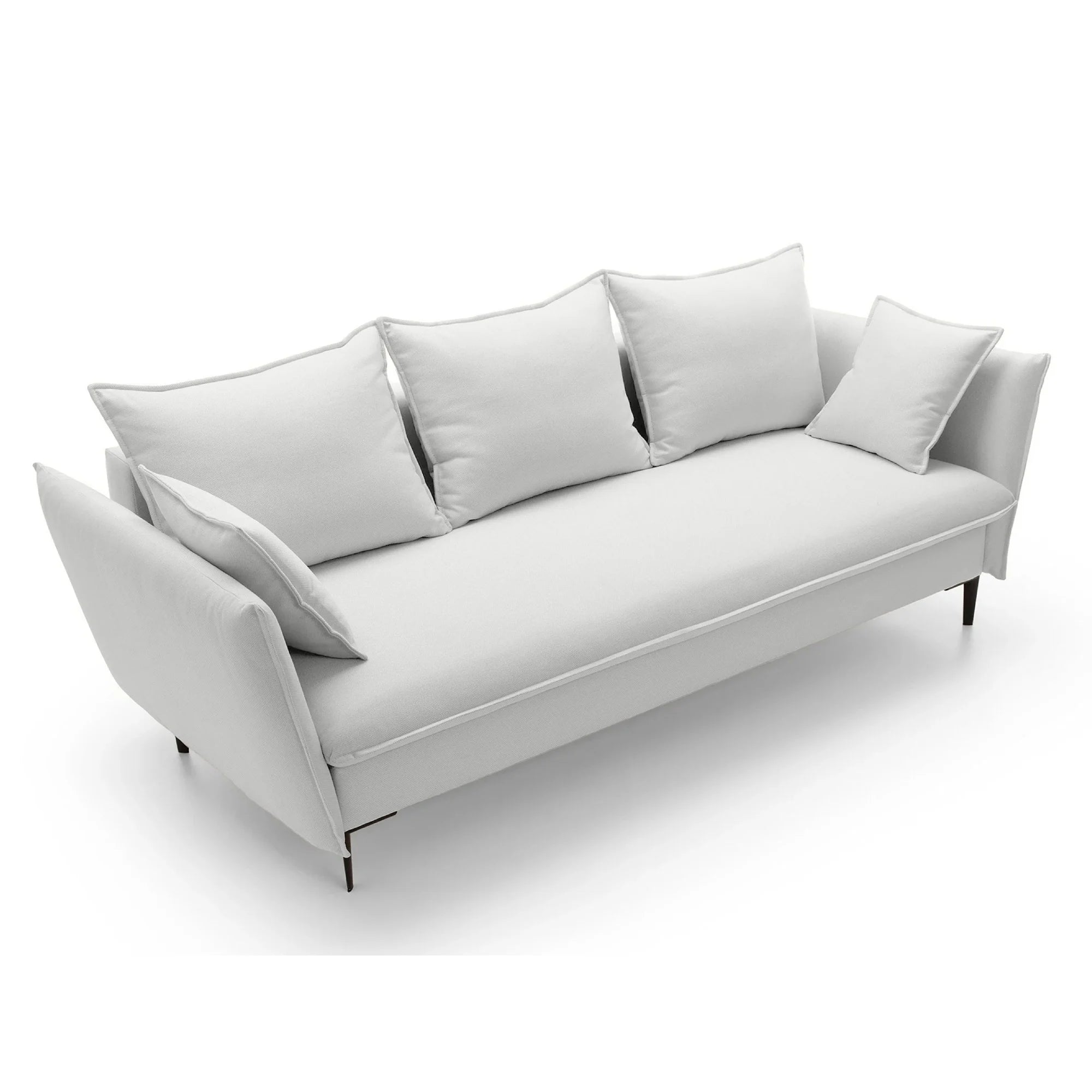 GLOSS Sofa Bed, light grey, velour