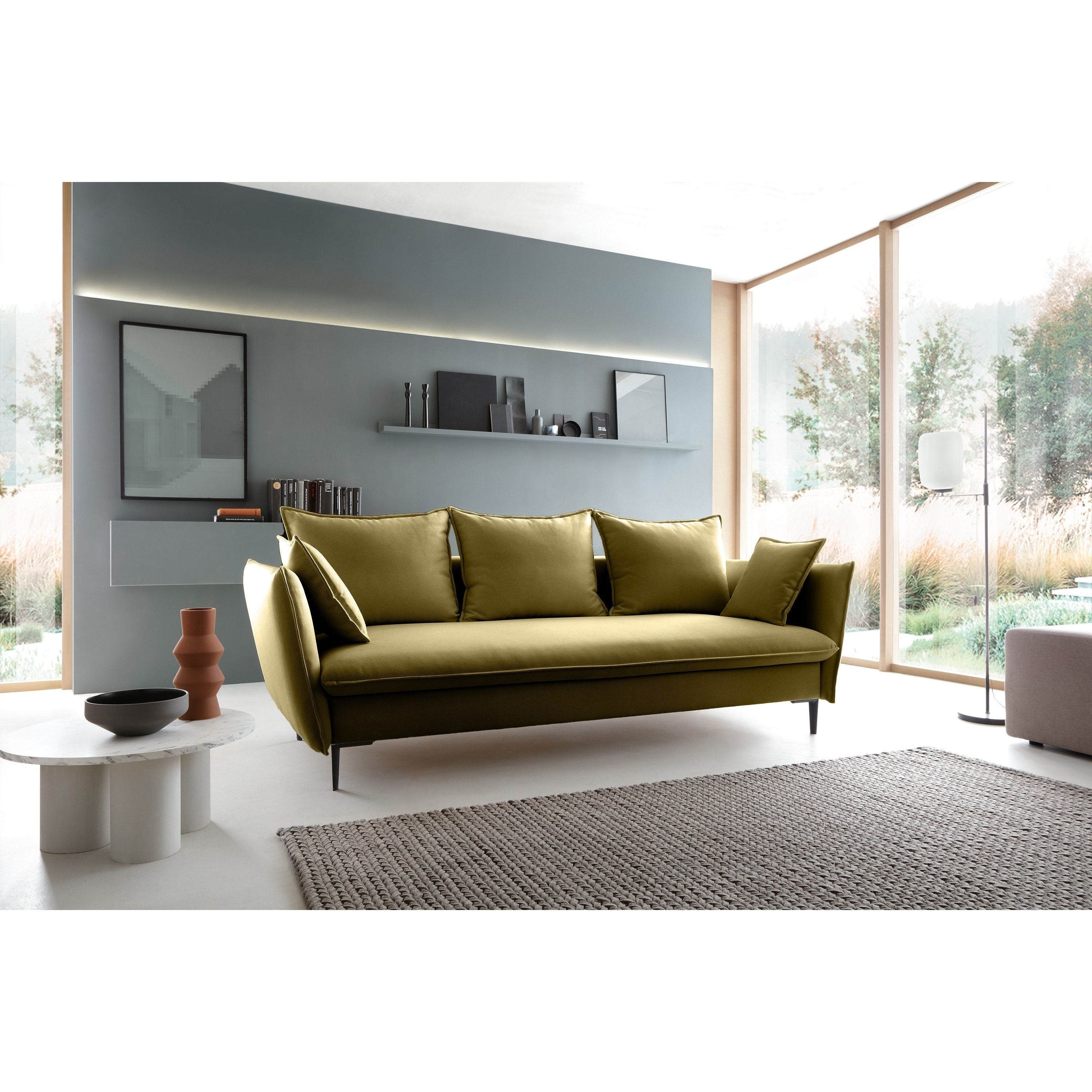 Sofa-lova GLOSS, alyvuogių žalia