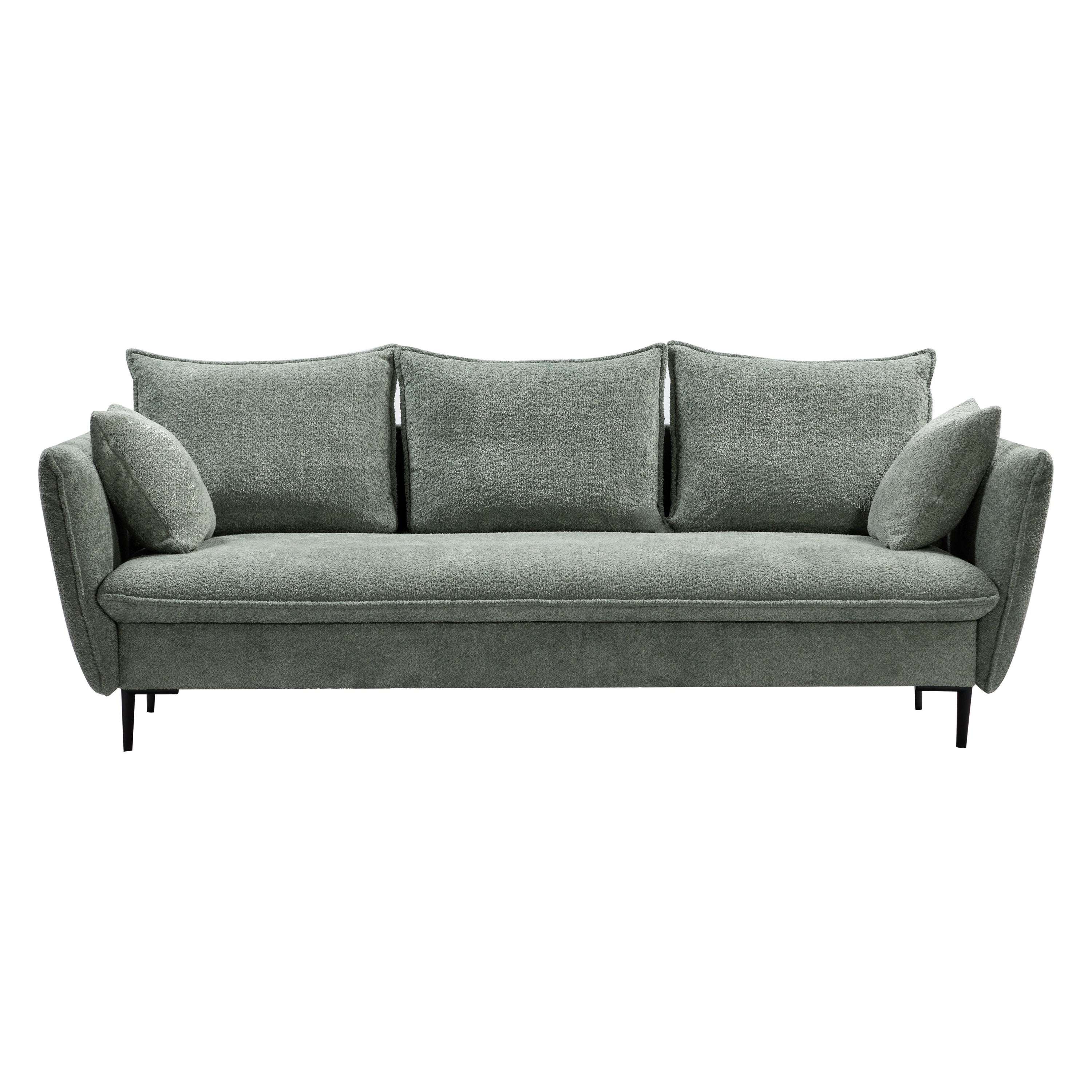 Sofa-lova GLOSS, pistacijų žalia boucle