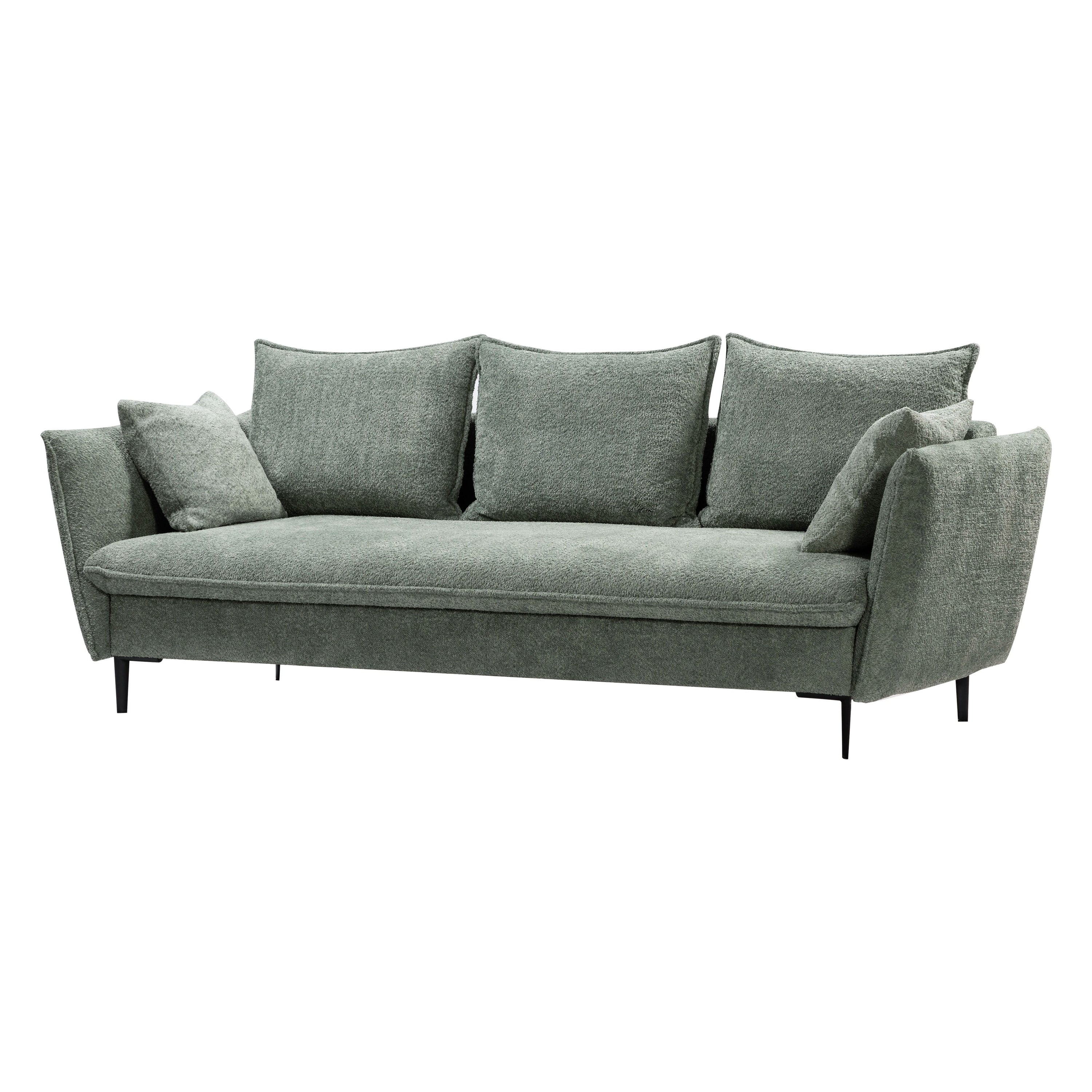 Sofa-lova GLOSS, pistacijų žalia boucle