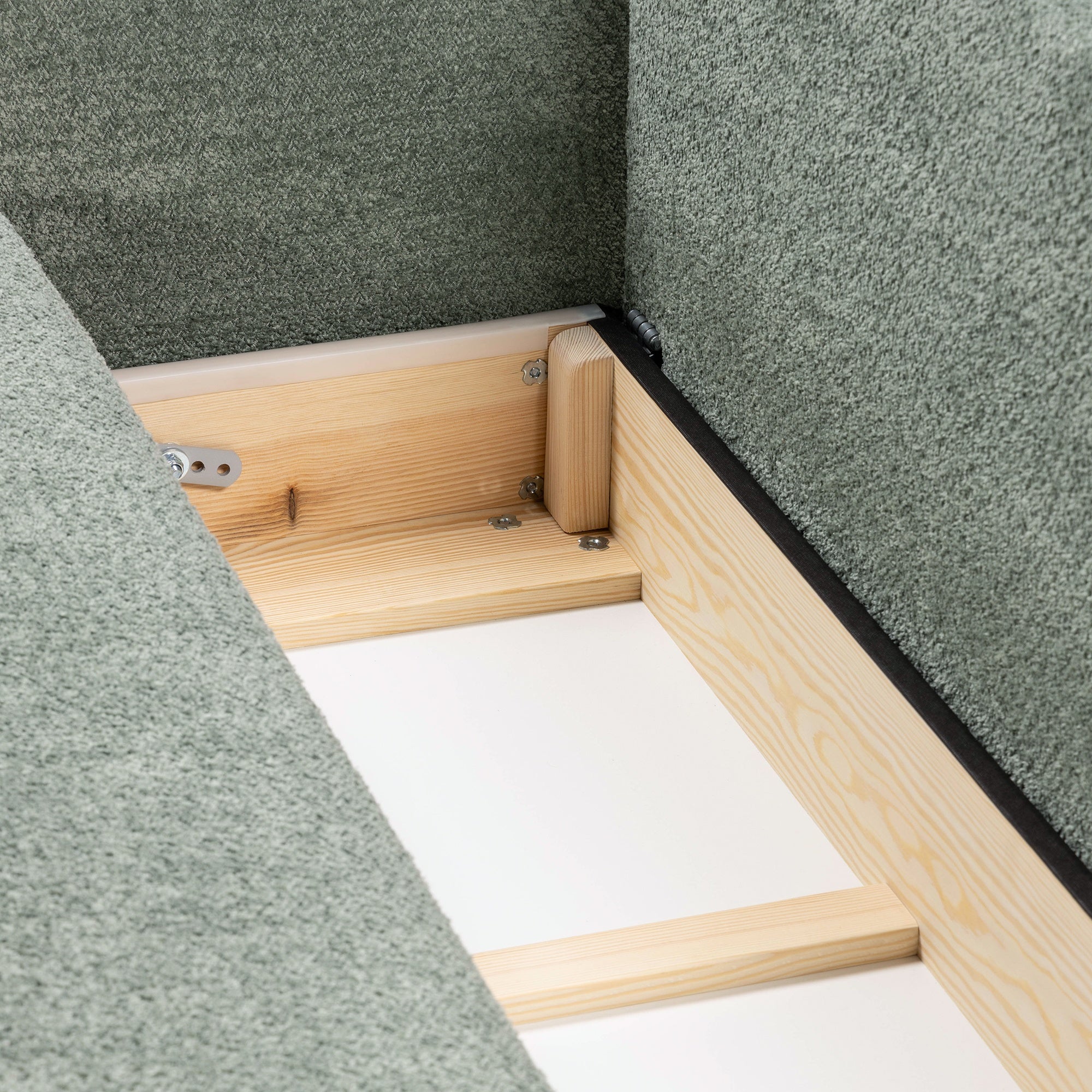 Sofa-lova GLOSS, pistacijų žalia boucle