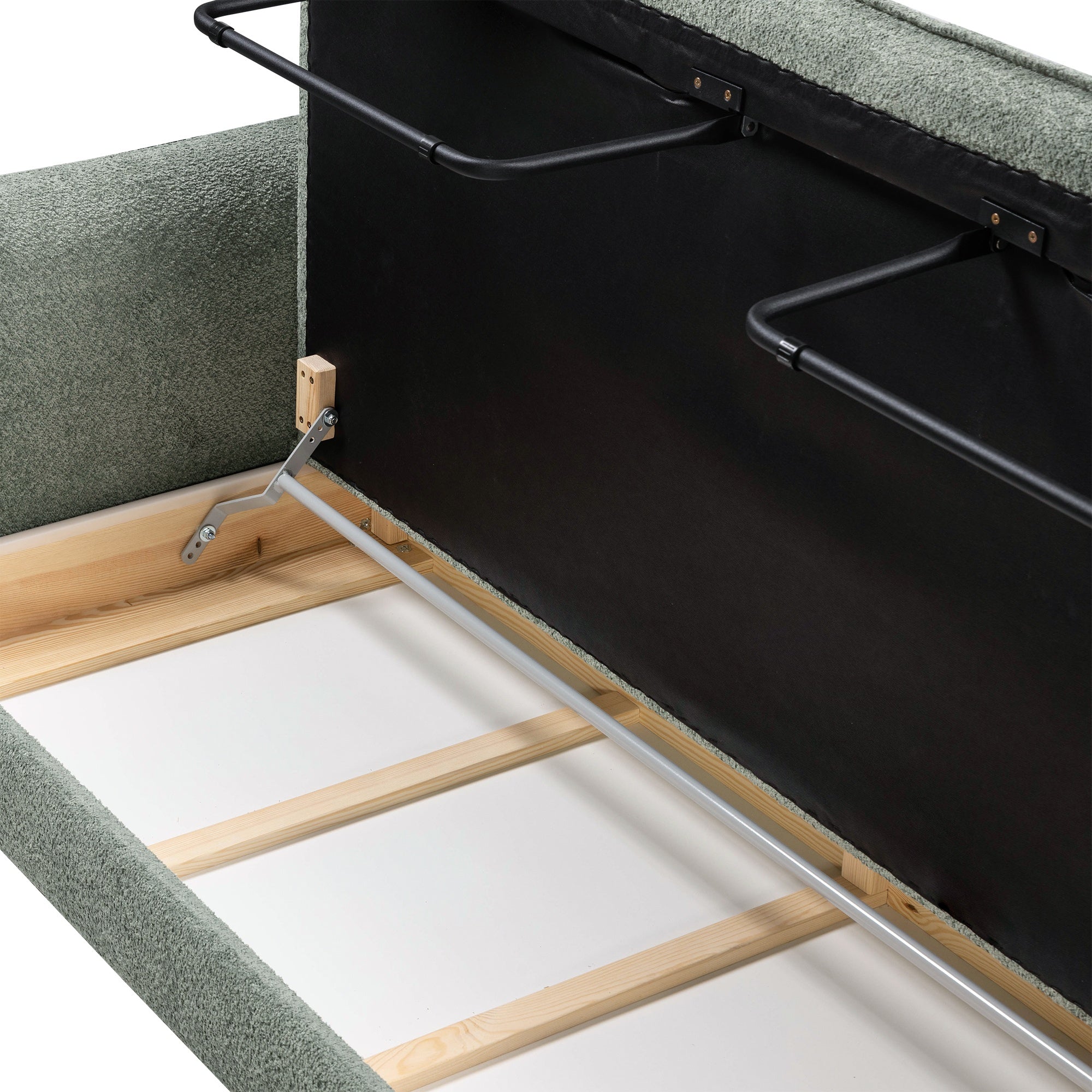 Sofa-lova GLOSS, pistacijų žalia boucle